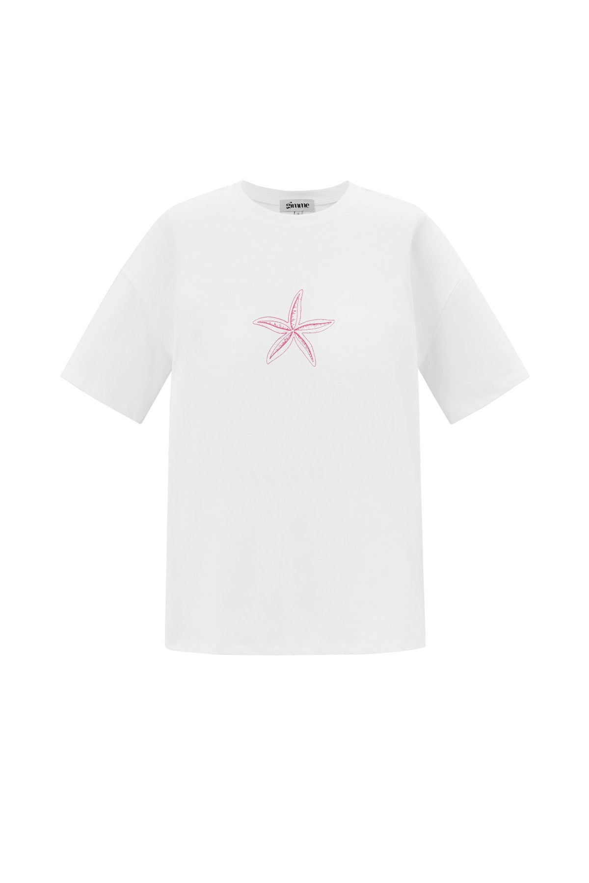 Beach waves t-shirt roze
