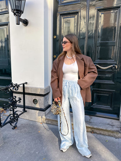 Boxy oversized blazer bruin