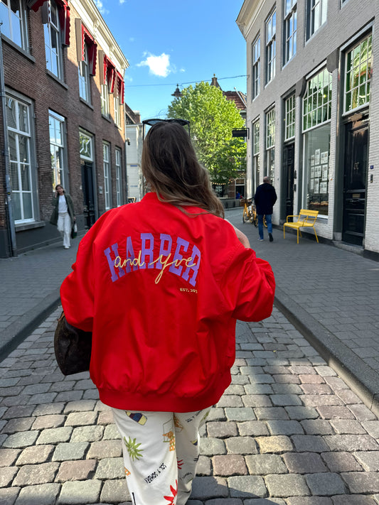 Harper & Yve Janna bomber jacket red