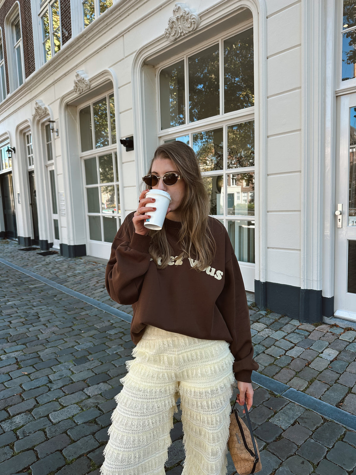 Rendez vous sweater bruin