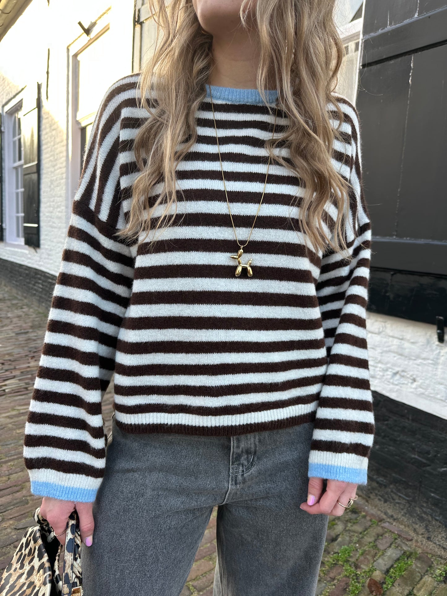 Balloon dog ketting goud