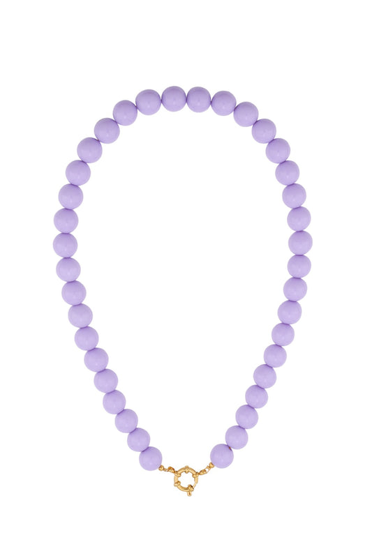 Color beads ketting lila