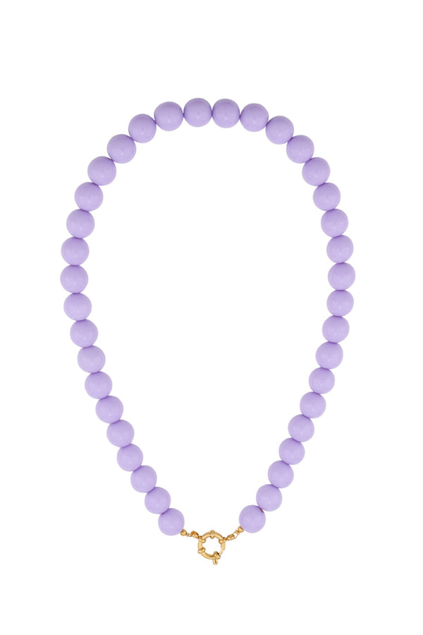 Color beads ketting lila