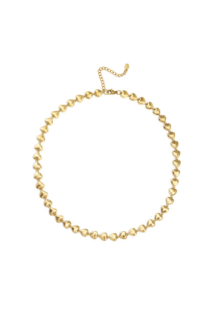 Always yours ketting kort met hartjes