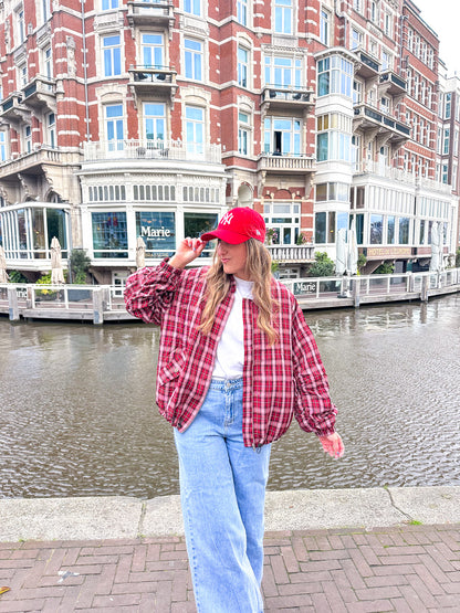 Studio Amaya Check bomer jasje