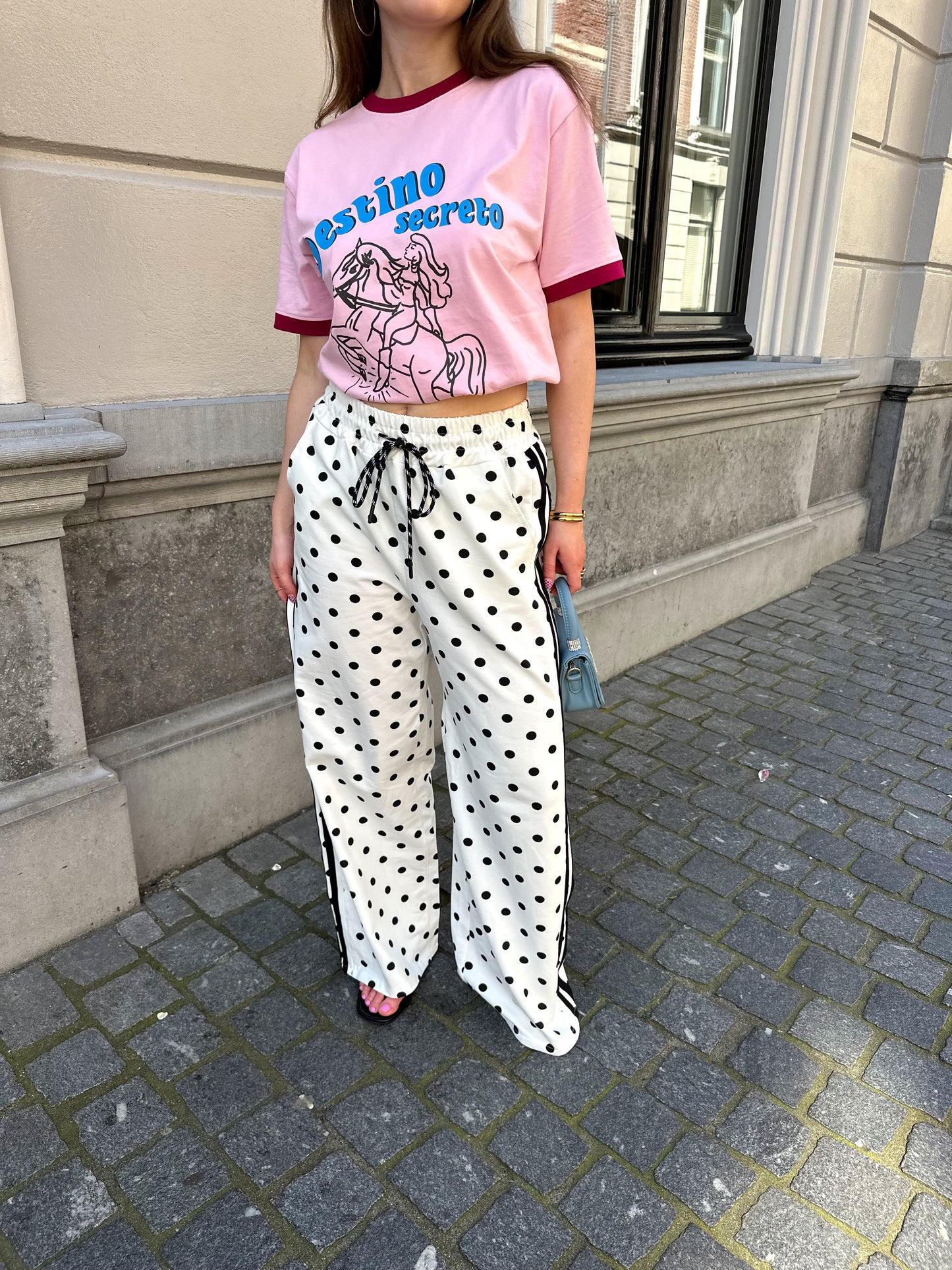 Lyla polkadot pants wit