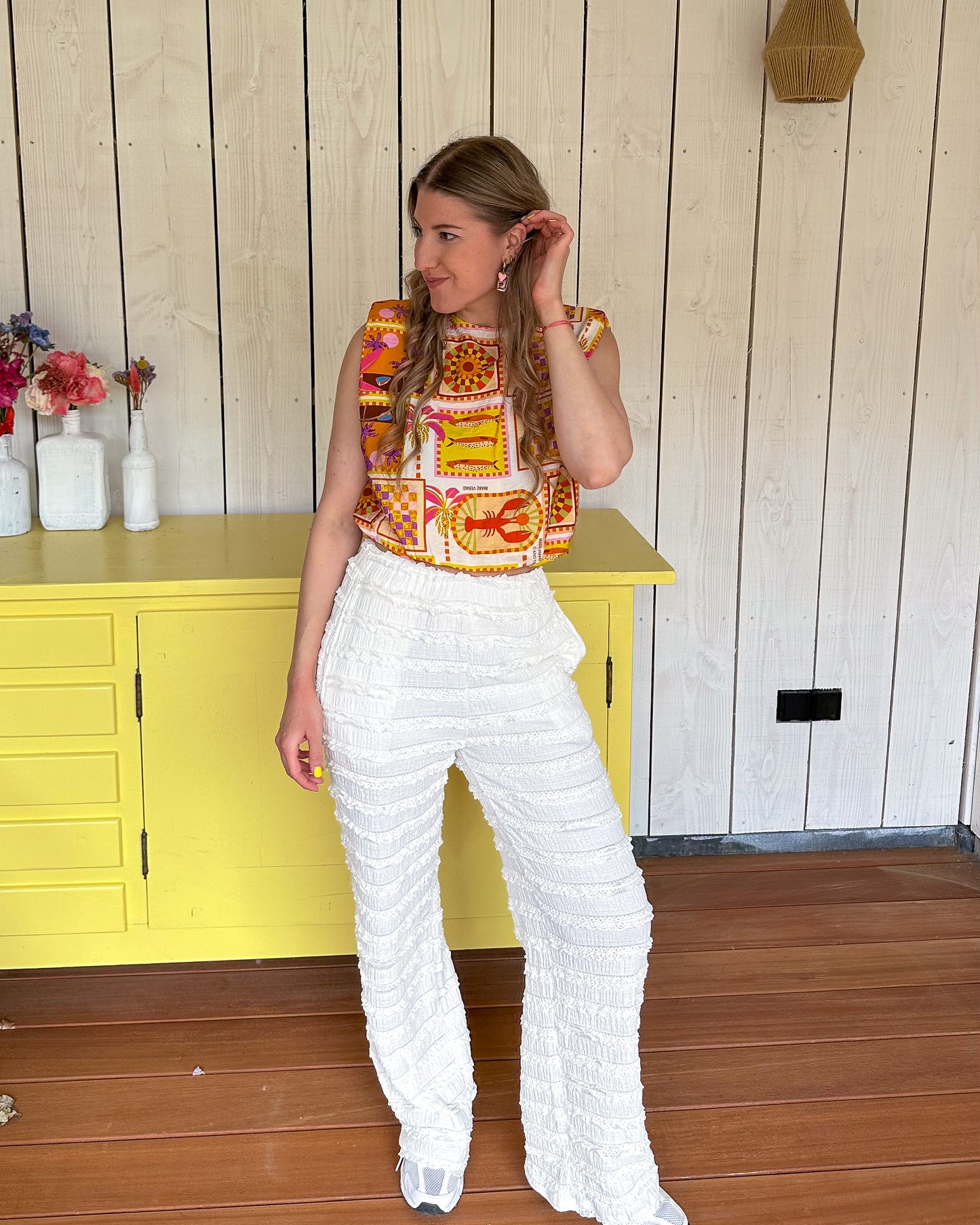 Ruffle broek