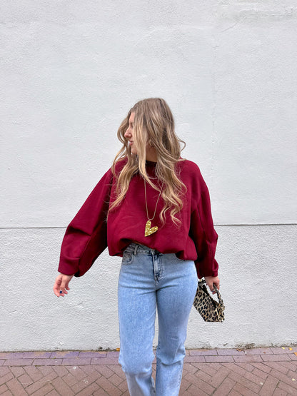 Daphne sweater burgundy