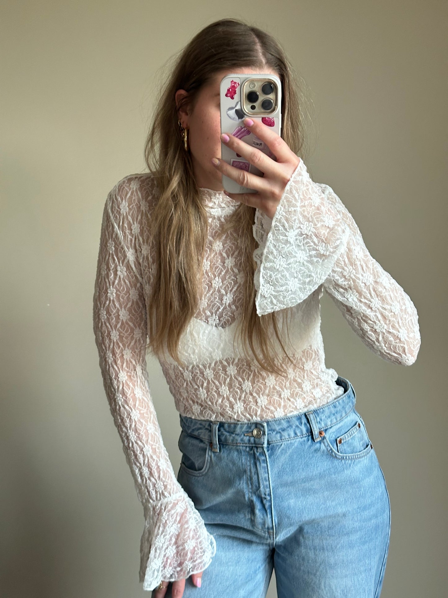 Lace top white