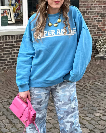 Harper & Yve Lex sweater blauw