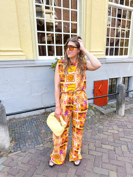 Mediterranean sun broek geel