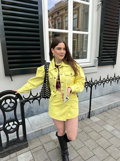 Harper & Yve Willow denim jacket geel