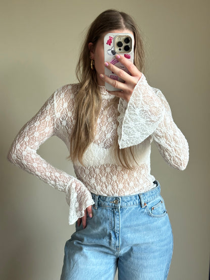 Lace top white