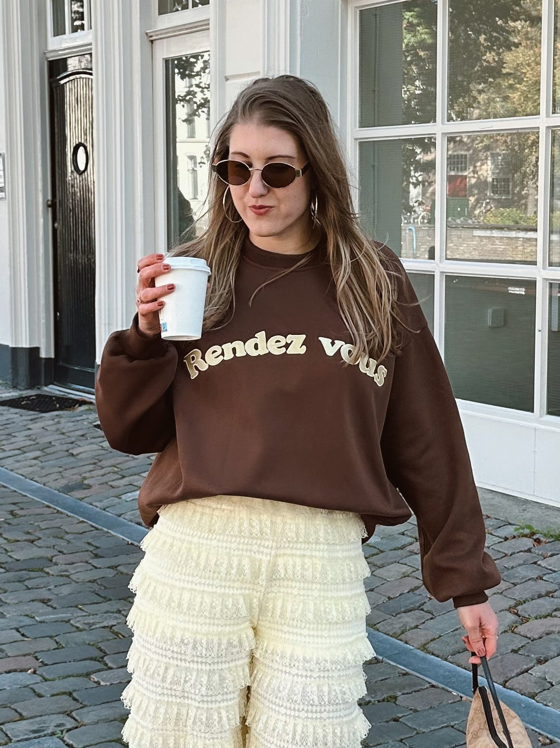 Rendez vous sweater bruin