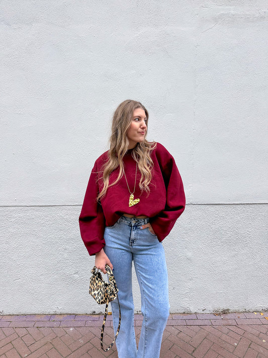 Daphne sweater burgundy