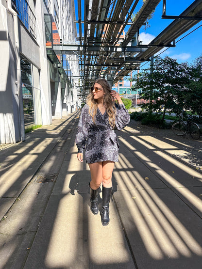Bandana dress zwart