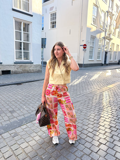 Mediterranean sun broek roze