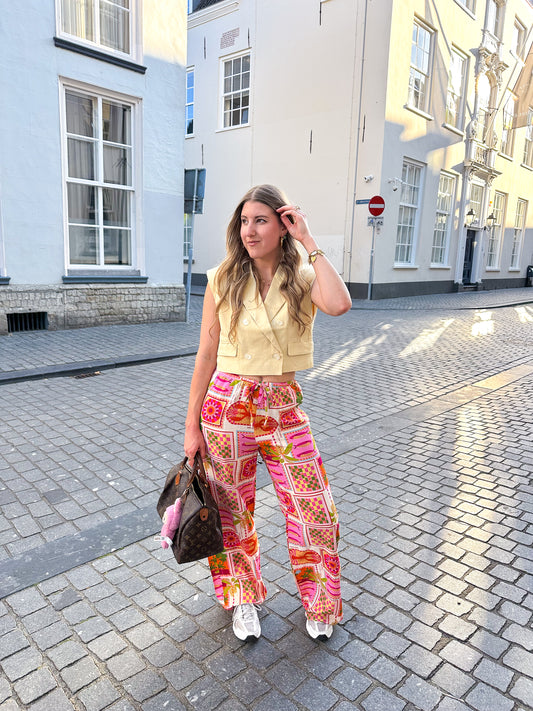 Mediterranean sun broek roze