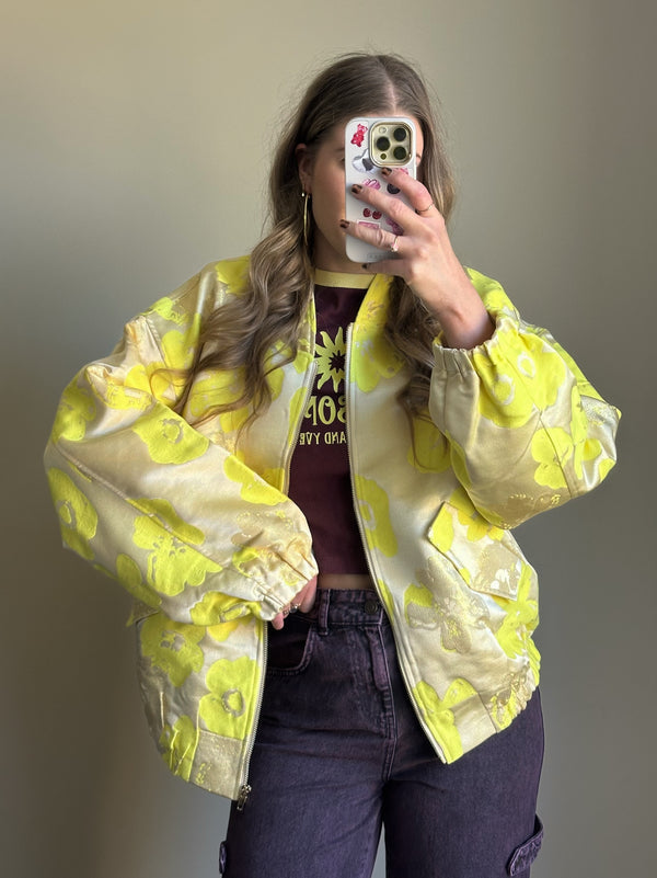 Studio Amaya Fenna bomber jacket geel