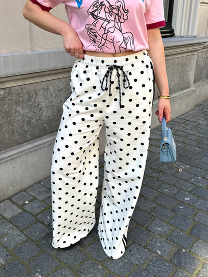Lyla polkadot pants wit