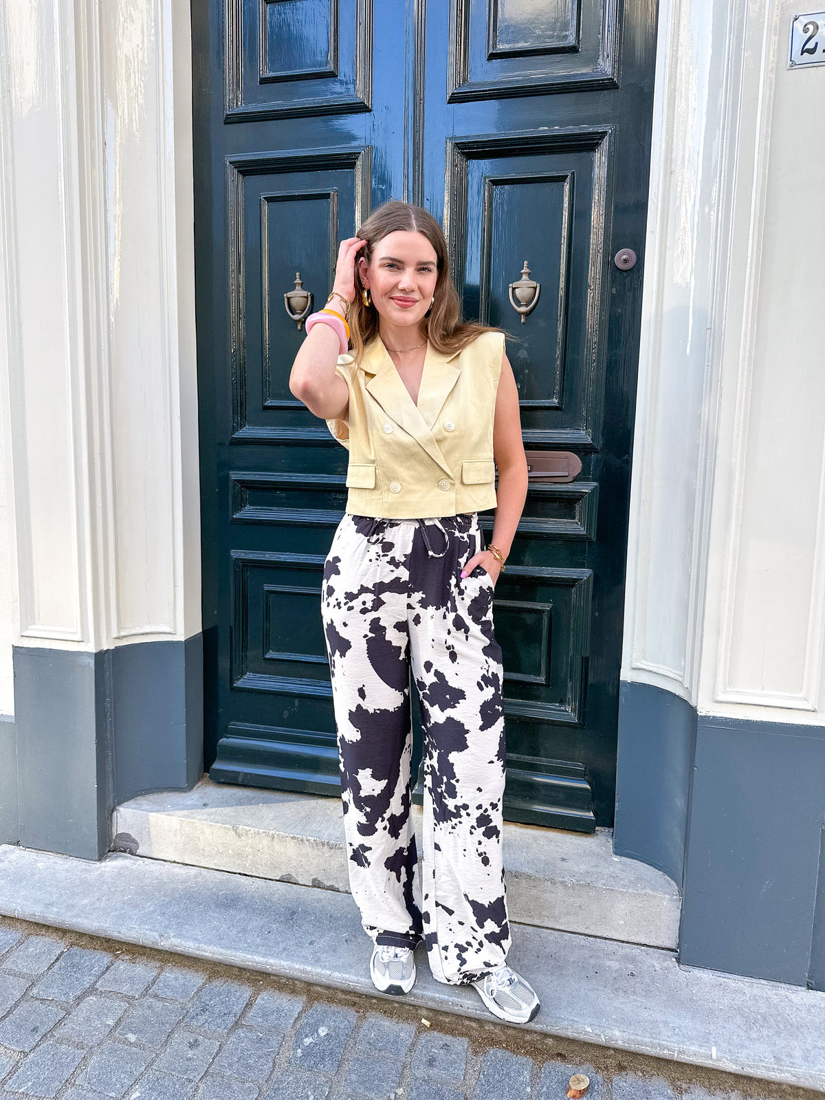 Elize gilet geel