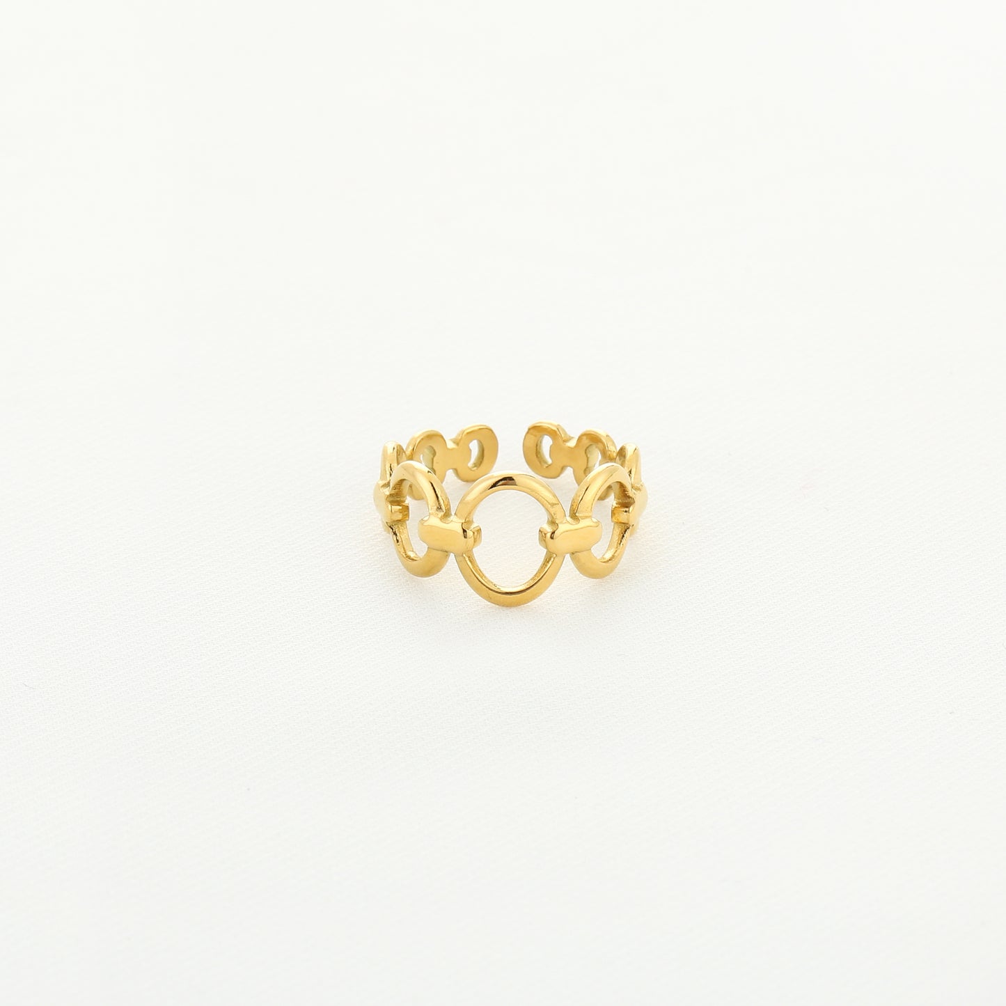 Statement ring met schakels