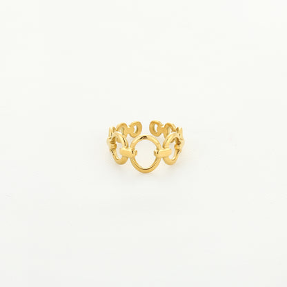 Statement ring met schakels