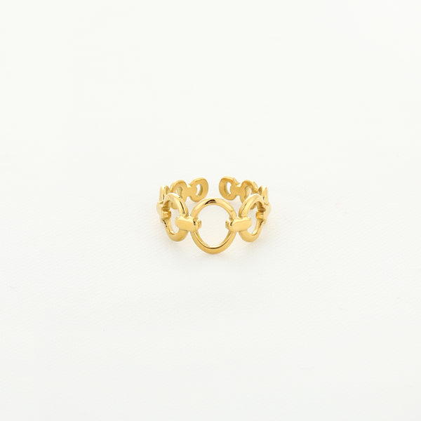 Statement ring met schakels