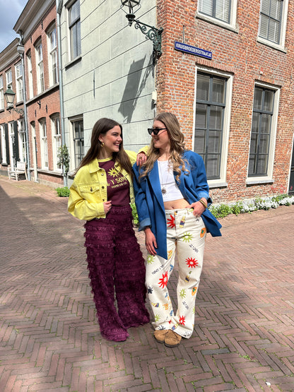 Harper & Yve LO ruffle pants paars