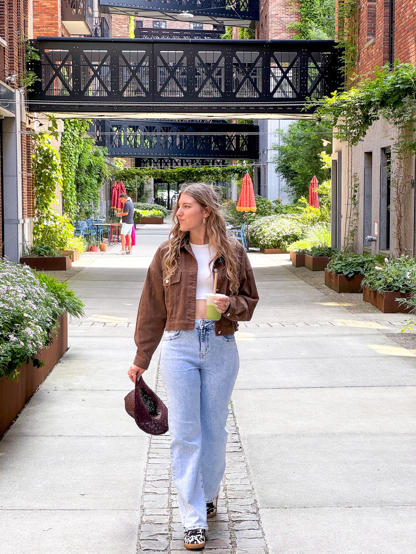 Lily cropped denim jacket