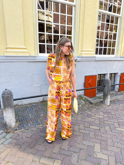 Mediterranean sun broek geel