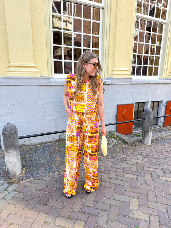 Mediterranean sun broek geel
