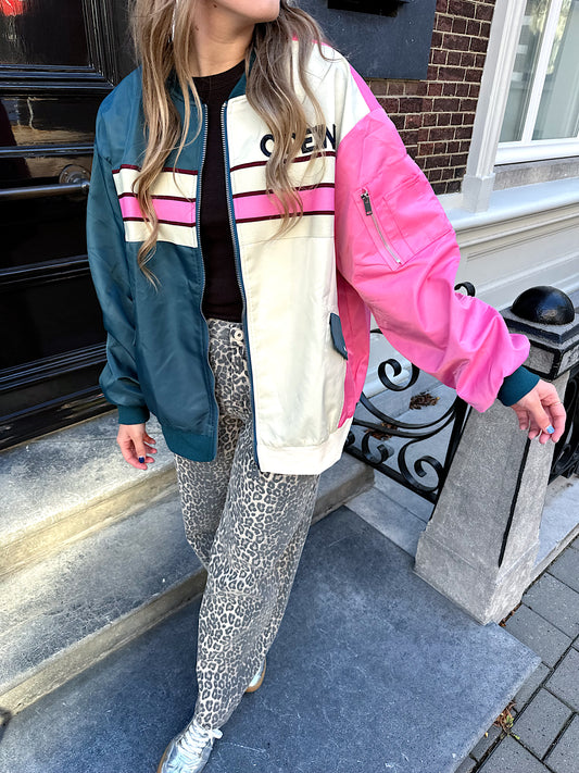 Emma varsity bomber jacket