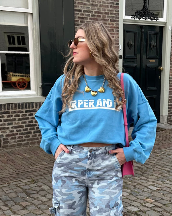 Harper & Yve Lex sweater blauw