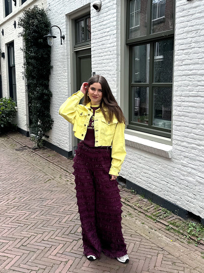 Harper & Yve Willow denim jacket geel