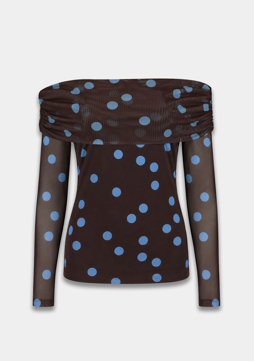 Harper & Yve Jenny off shoulder top polkadot