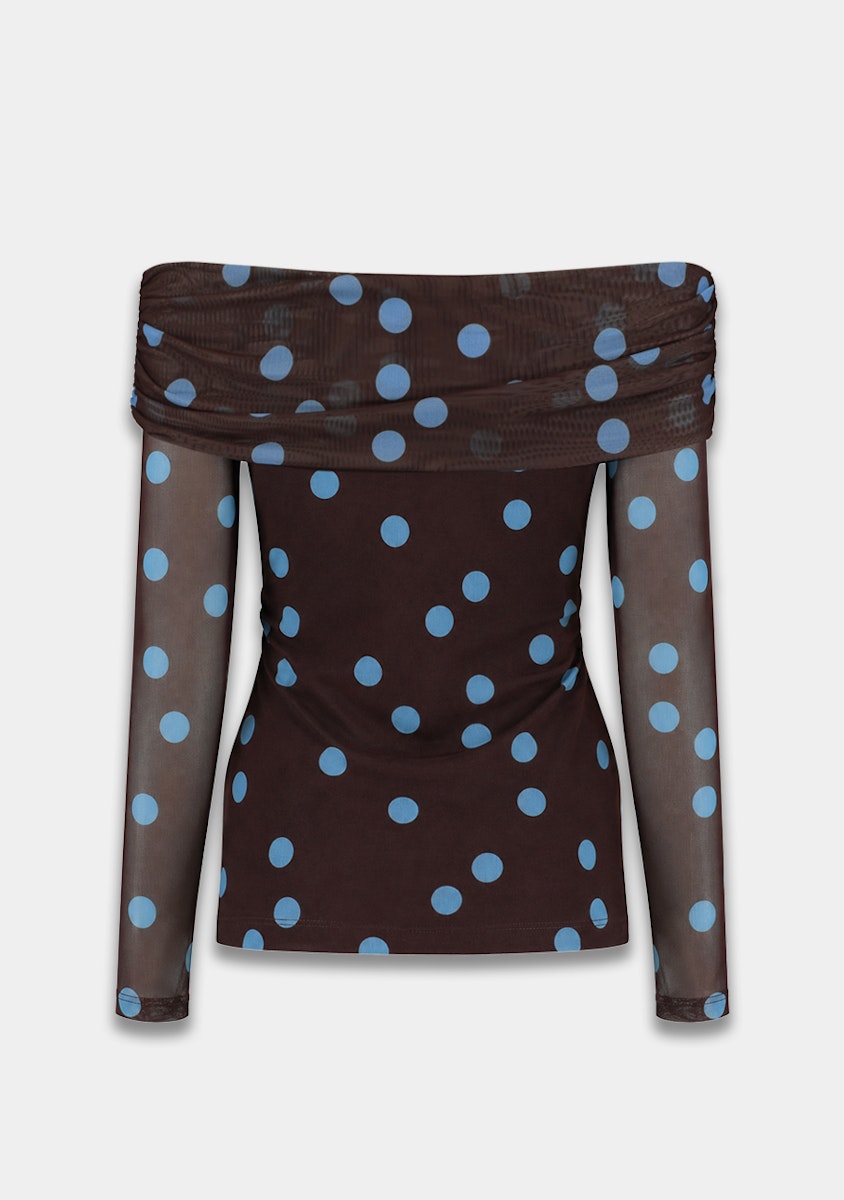 Harper & Yve Jenny off shoulder top polkadot