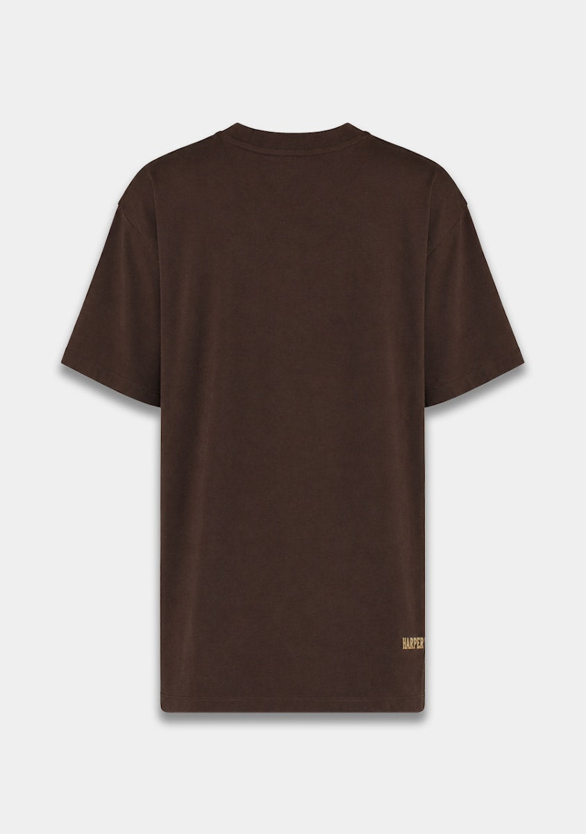 Harper & Yve Moody t-shirt bruin