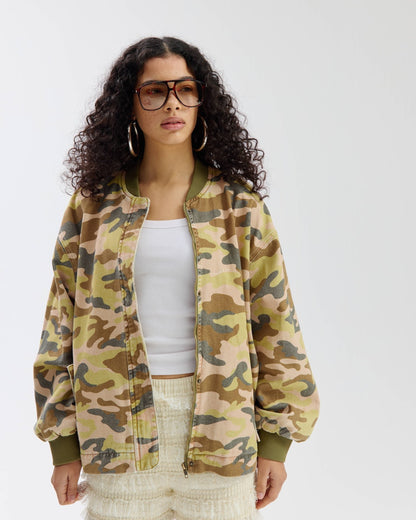 Harper & Yve Jacket Troy camo groen