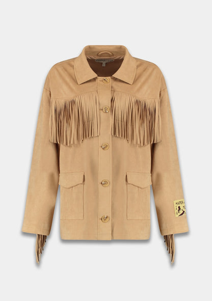 Harper & Yve Jacket Quinn fringe beige