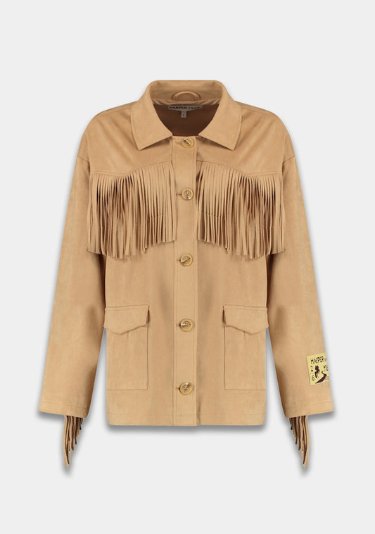 Harper & Yve Jacket Quinn fringe beige