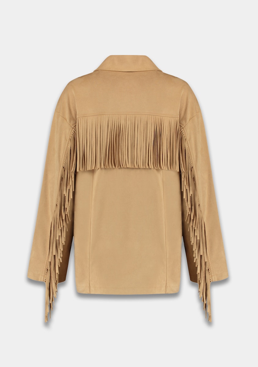 Harper & Yve Jacket Quinn fringe beige
