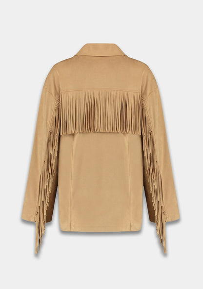 Harper & Yve Jacket Quinn fringe beige