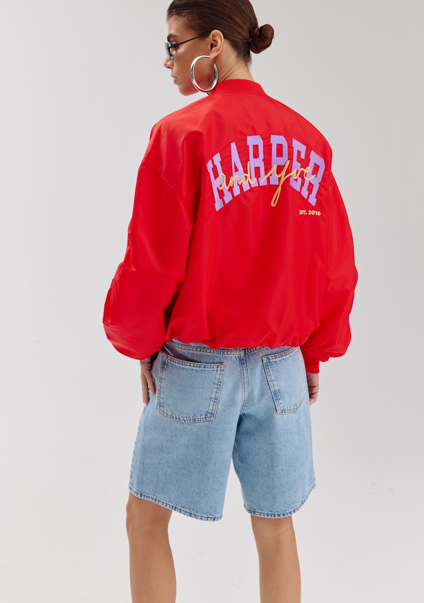 Harper & Yve Janna bomber jacket red