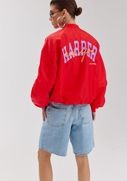 Harper & Yve Janna bomber jacket red