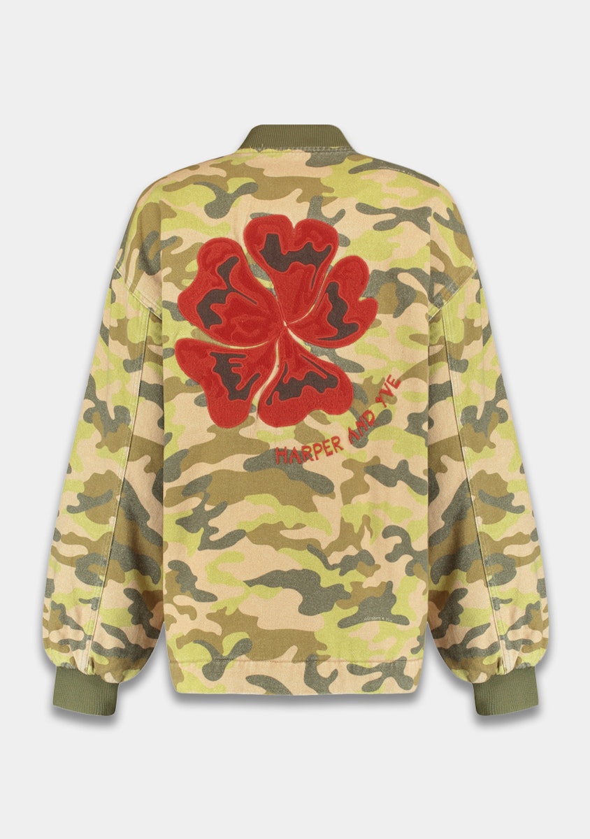 Harper & Yve Jacket Troy camo groen