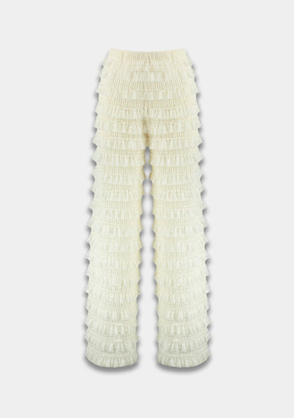 Harper & Yve LO ruffle pants wit - Terug in mei! Join the waitlist