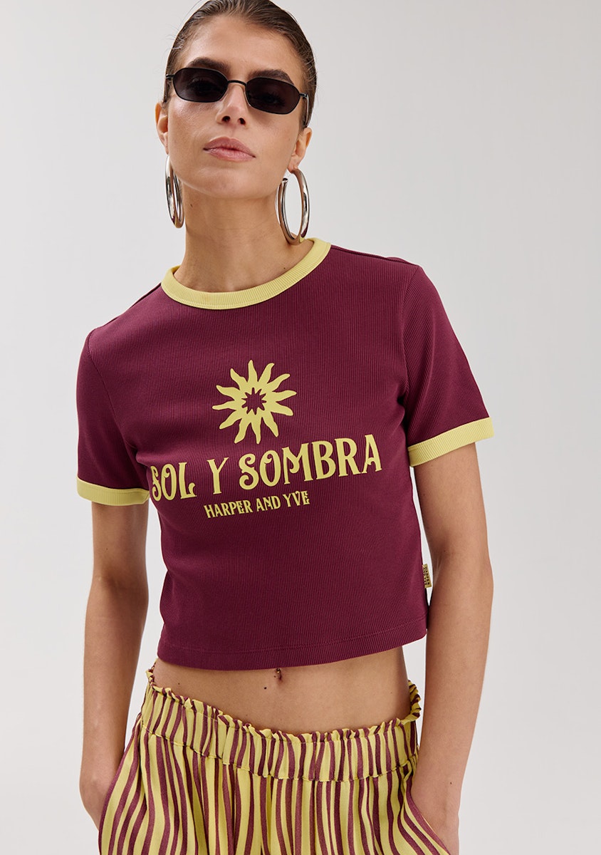 Harper & Yve Sombra t-shirt paars