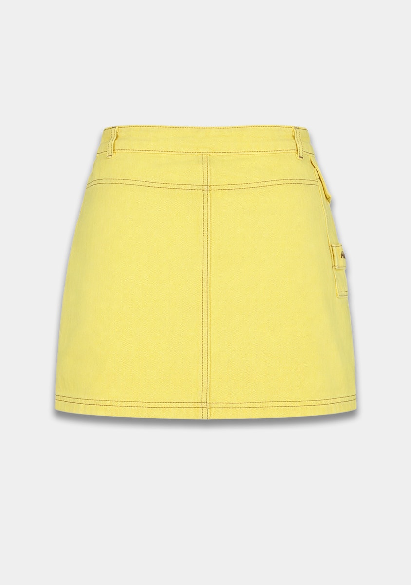 Harper & Yve Zenne denim skort geel