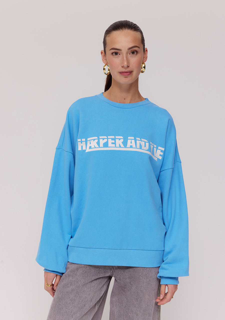 Harper & Yve Lex sweater blauw